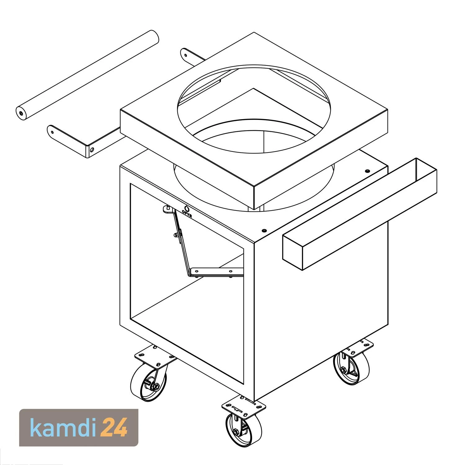 OFYR Sockel Corten 65 PRO Concrete Für Kamado TB 8 OFYR Sockel Corten 65 PRO Concrete Für Kamado TB – Bild 6