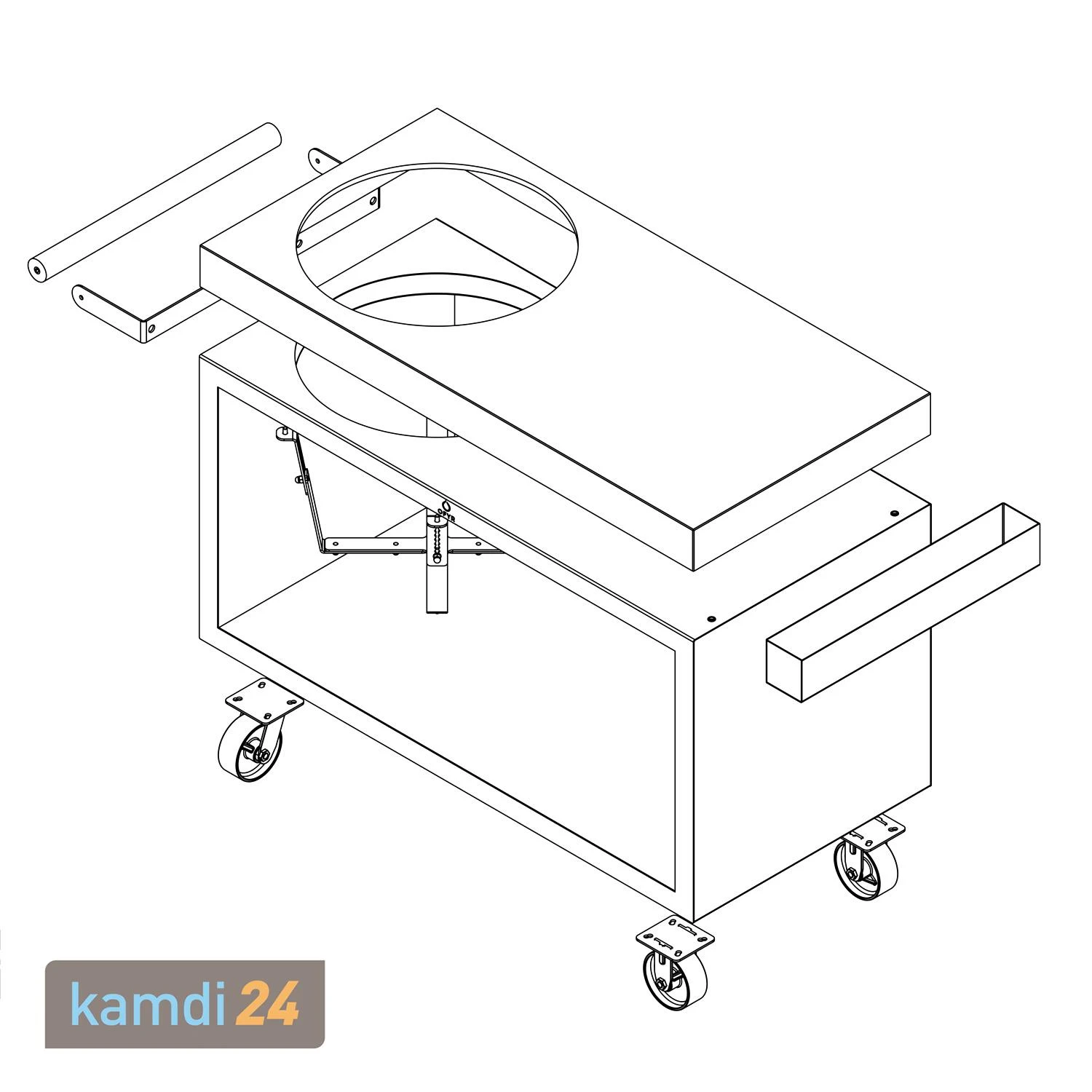 OFYR Sockel Schwarz 135 PRO Concrete Für Kamado TB 5 OFYR Sockel Schwarz 135 PRO Concrete Für Kamado TB – Bild 3