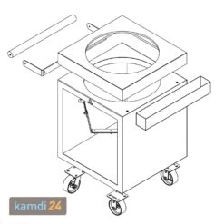 OFYR Sockel Schwarz 65 PRO Concrete Für Kamado TB -Küche Grill Laden ofyr sockel schwarz 65 pro concrete fuer kamado tb 25574 m 4