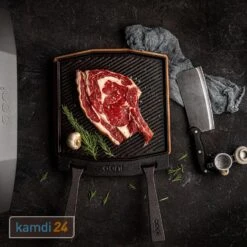 Ooni Doppelseitige Grillpfanne Aus Gusseisen Inkl. Untersetzer -Küche Grill Laden ooni doppelseitige grillpfanne aus gusseisen inkl untersetzer 24187 m 10