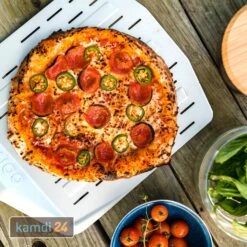 Ooni Pizzaschieber Aluminium Perforiert 14" -Küche Grill Laden ooni pizzaschieber aluminium perforiert 14 24158 m 7