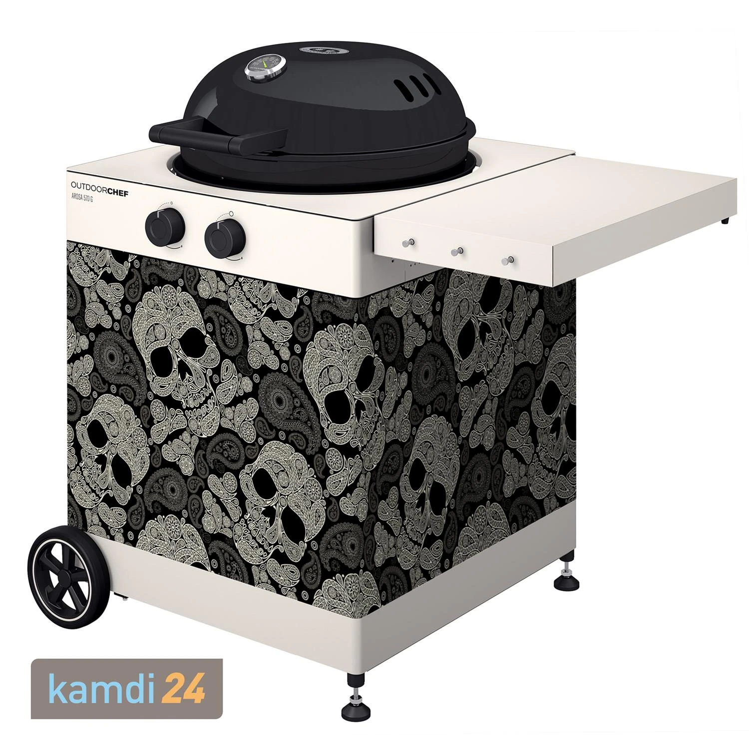 Outdoorchef Arosa 570 G Tex Gasgrill Skull Paisley 3 Outdoorchef Arosa 570 G Tex Gasgrill Skull Paisley