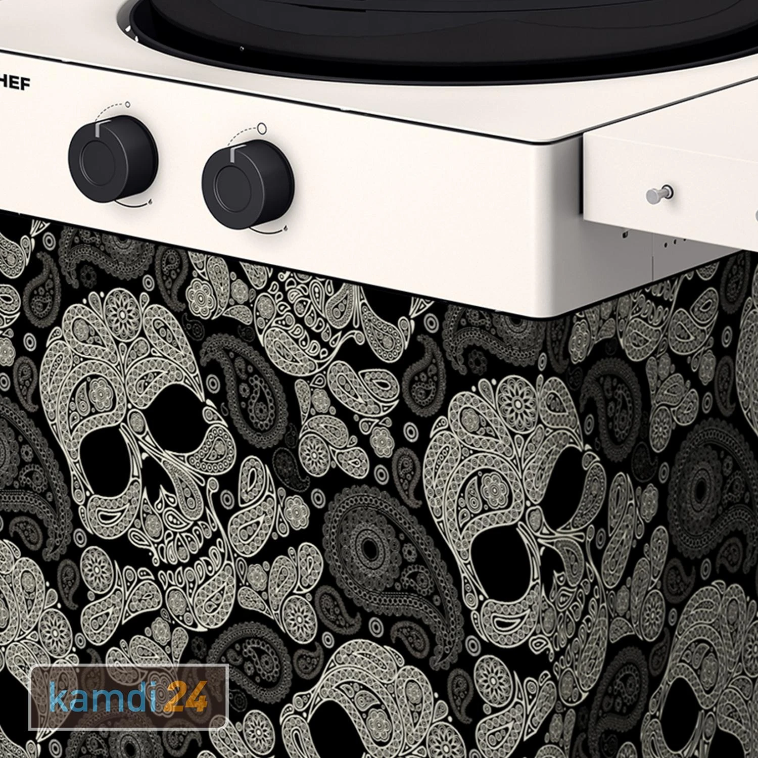 Outdoorchef Arosa 570 G Tex Gasgrill Skull Paisley 4 Outdoorchef Arosa 570 G Tex Gasgrill Skull Paisley – Bild 2