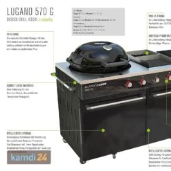 Outdoorchef Lugano 570 G Evo Gas-Grillstation -Küche Grill Laden outdoorchef lugano 570 g evo gas grillstation 17671 m 5