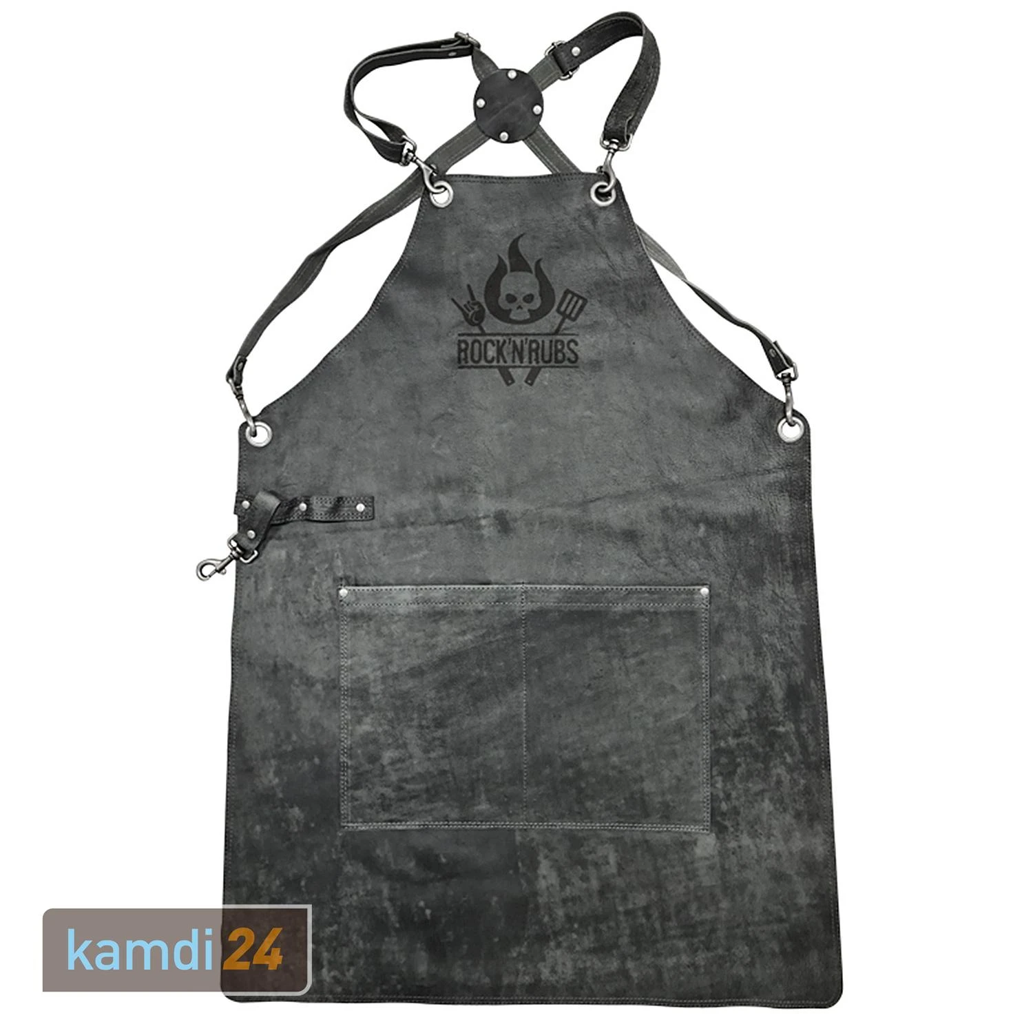 Rock'n'Rubs Grillschürze Leder Anthrazit 3 Rock'n'Rubs Grillschürze Leder Anthrazit