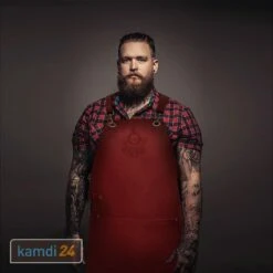 Rock'n'Rubs Grillschürze Leder Rot -Küche Grill Laden rocknrubs grillschuerze leder rot 23891 m 1