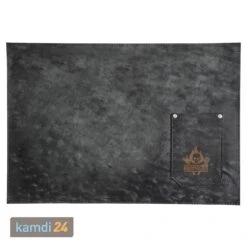 Rock'n'Rubs Tisch-Set Aus Leder Anthrazit