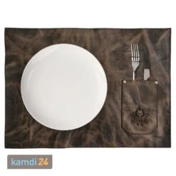 Rock'n'Rubs Tisch-Set Aus Leder Cognac Crunch 10 Rock'n'Rubs Tisch-Set Aus Leder Cognac Crunch -Küche Grill Laden rocknrubs tisch set aus leder cognac crunch 23969 m 3