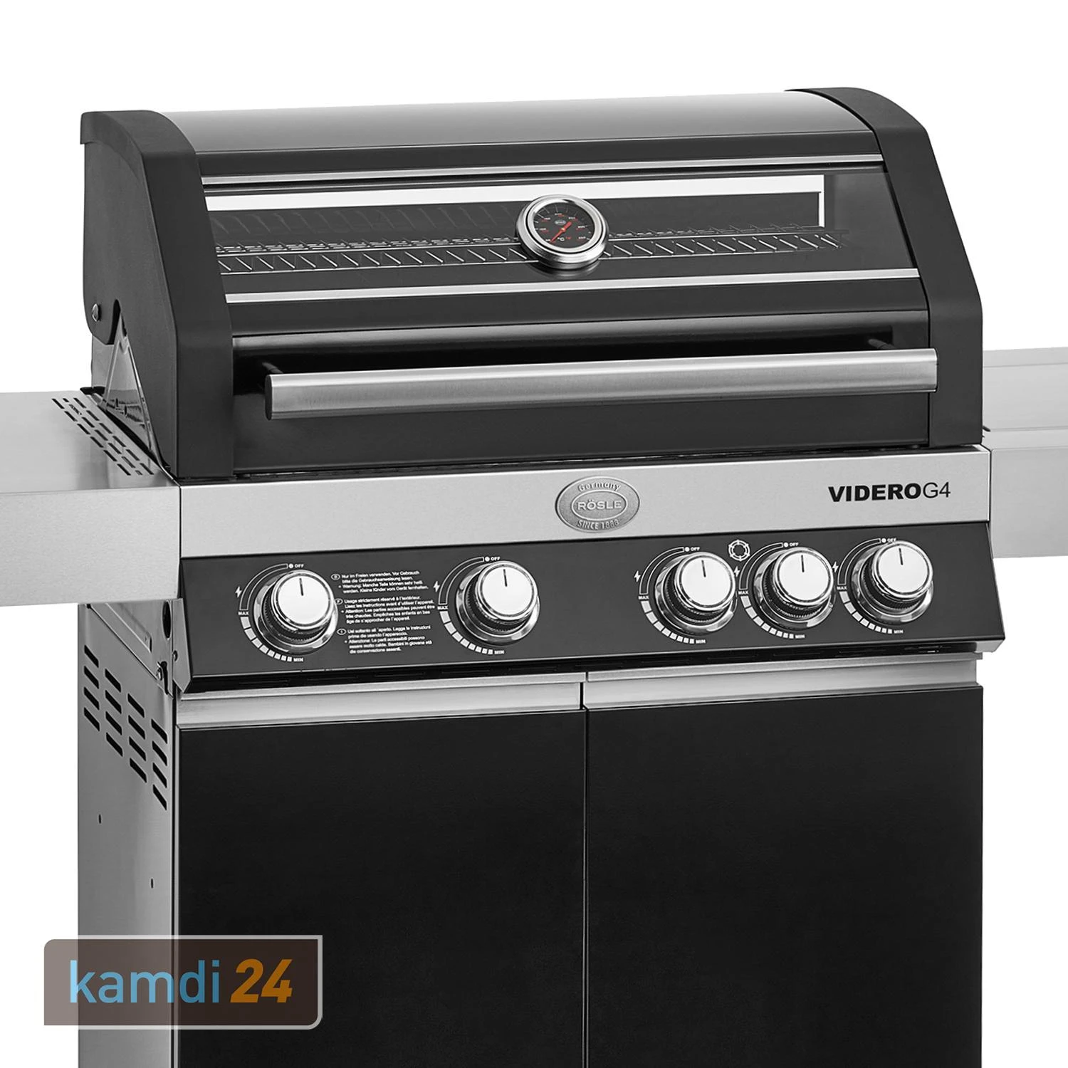 Rösle RÖSLE BBQ-Station Videro G4 Gasgrill Schwarz Aktuelles Modell 5 Rösle RÖSLE BBQ-Station Videro G4 Gasgrill Schwarz Aktuelles Modell – Bild 3