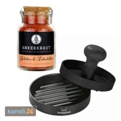 RÖSLE Burgerpresse Sansibar Mit Ankerkraut Gewürzmischung Buletten Und Frikadellen