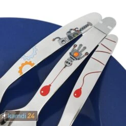 Rösle RÖSLE Kinderbesteck Kleiner Roboter Set 4-tlg. 19 Rösle RÖSLE Kinderbesteck Kleiner Roboter Set 4-tlg. -Küche Grill Laden roesle kinderbesteck kleiner roboter set 4 tlg 20087 m 5