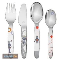 Rösle RÖSLE Kinderbesteck Kleiner Roboter Set 4-tlg.