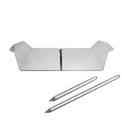 SANTOS Gyrosspieß Vertikal Edelstahl, 3-teilig -Küche Grill Laden santos gyrosspie vertikal edelstahl 3 teilig 2419242e1a849e1048d49181d57b4870