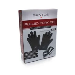 SANTOS Pulled Pork Set, 3-teilig | Pulled Beef | Fleischkrallen Set -Küche Grill Laden santos pulled pork set 5 teilig verpackung ccf41110dad1b7b6cfa7bfcacfef0008