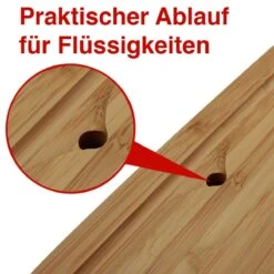 SANTOS Schneidebrett Bambus Mit Edelstahl-Auffangschale -Küche Grill Laden santos schneidebrett bambus mit edelstahl auffangschale 0d801276225827091136eb9e050f3226