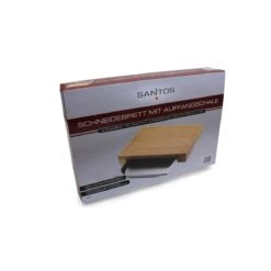 SANTOS Schneidebrett Bambus Mit Edelstahl-Auffangschale -Küche Grill Laden santos schneidebrett bambus mit edelstahl auffangschale bb1150b6fe5ea23ecc42417c05d6bdef