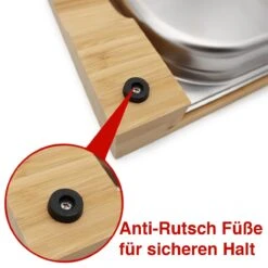 SANTOS Schneidebrett Bambus Mit Edelstahl-Auffangschale -Küche Grill Laden santos schneidebrett bambus mit edelstahl auffangschale ca9af076ae1c53edc45375e510e8202b