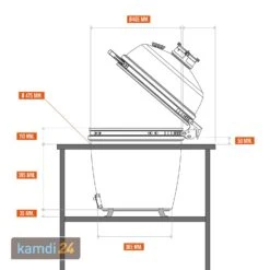 The Bastard VX Medium Complete Keramikgrill -Küche Grill Laden the bastard vx medium complete keramikgrill 25476 m 11