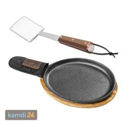 Traeger Fajita Pfanne Gusseissen + Grillwender