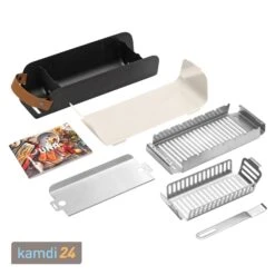UNA Holzkohlegrill Cremeweiß Geschenkset Mit Grillwein Weiß Und Rot Und Ankerkraut Gewürzmischung Weihnachtspups -Küche Grill Laden una holzkohlegrill cremeweiss geschenkset mit grillwein weiss und rot und ankerkraut gewuerzmischung weihnachtspups 21884 m 3