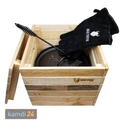 Valhal Outdoor Aufbewahrungskiste Für Dutch Oven -Küche Grill Laden valhal outdoor aufbewahrungskiste fuer dutch oven 20834 m 5