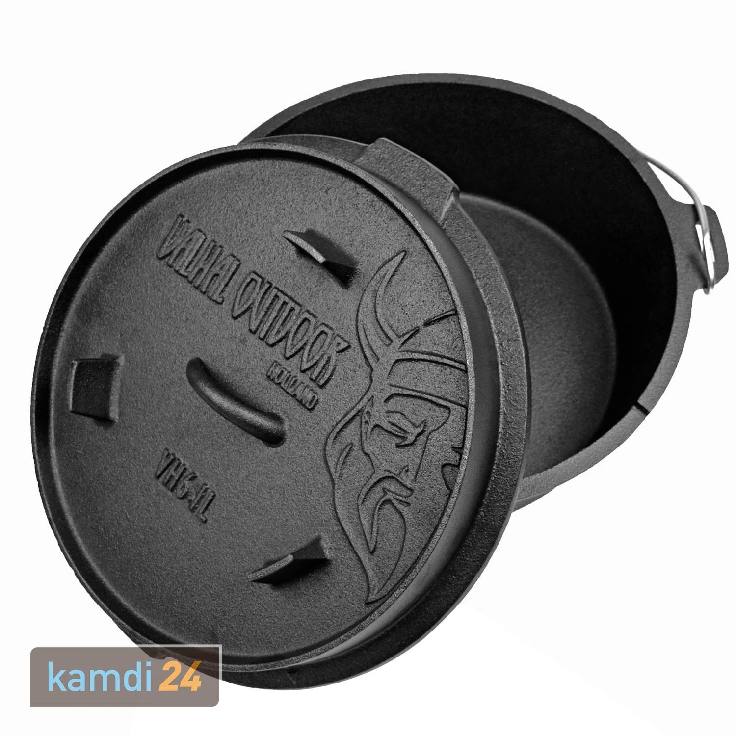 Valhal Outdoor Dutch Oven 6,1 L Mit Füßen 4 Valhal Outdoor Dutch Oven 6,1 L Mit Füßen – Bild 2