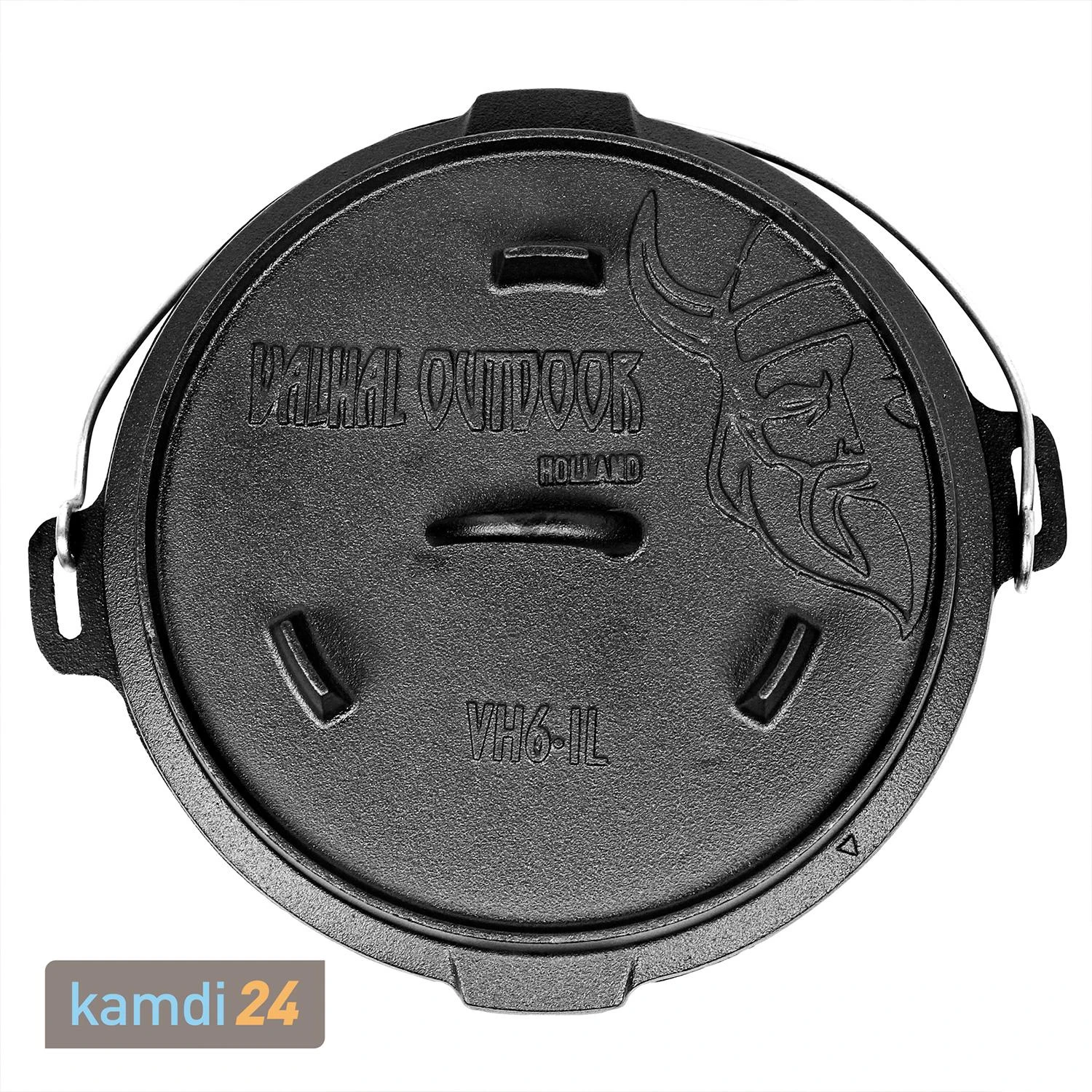 Valhal Outdoor Dutch Oven 6,1 L Mit Füßen 5 Valhal Outdoor Dutch Oven 6,1 L Mit Füßen – Bild 3