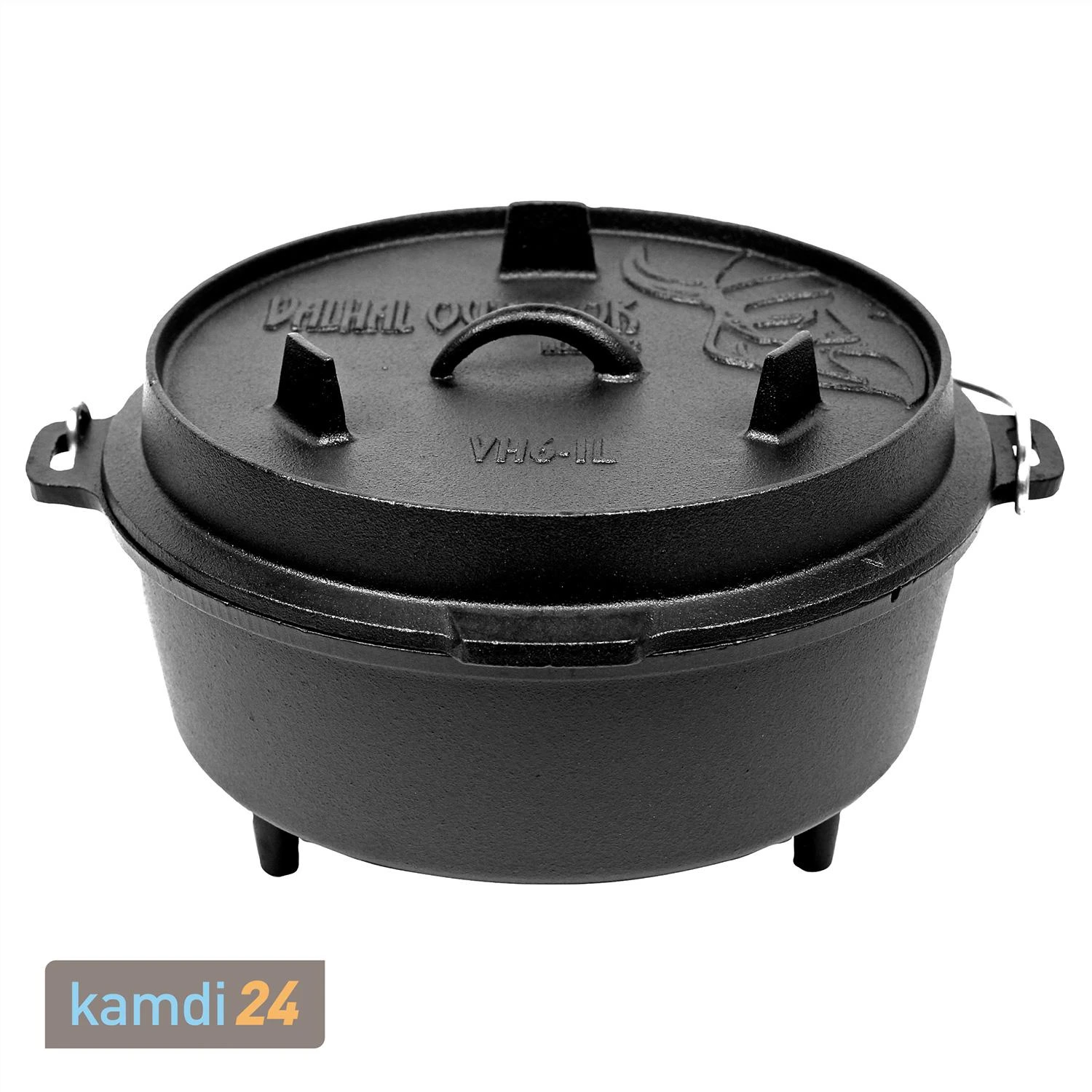 Valhal Outdoor Dutch Oven 6,1 L Mit Füßen 3 Valhal Outdoor Dutch Oven 6,1 L Mit Füßen