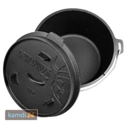 Valhal Outdoor Dutch Oven 8 L Set Inkl. Holzkiste Zur Aufbewahrung Und Deckelheber -Küche Grill Laden valhal outdoor dutch oven 8 l set inkl holzkiste zur aufbewahrung und deckelheber m 2