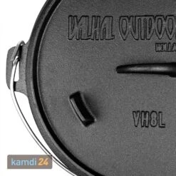 Valhal Outdoor Dutch Oven 8 L Set Inkl. Holzkiste Zur Aufbewahrung Und Deckelheber -Küche Grill Laden valhal outdoor dutch oven 8 l set inkl holzkiste zur aufbewahrung und deckelheber m 6