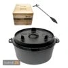 Valhal Outdoor Dutch Oven 8 L Set Inkl. Holzkiste Zur Aufbewahrung Und Deckelheber -Küche Grill Laden valhal outdoor dutch oven 8 l set mit holzkiste zur aufbewahrung und deckelheber