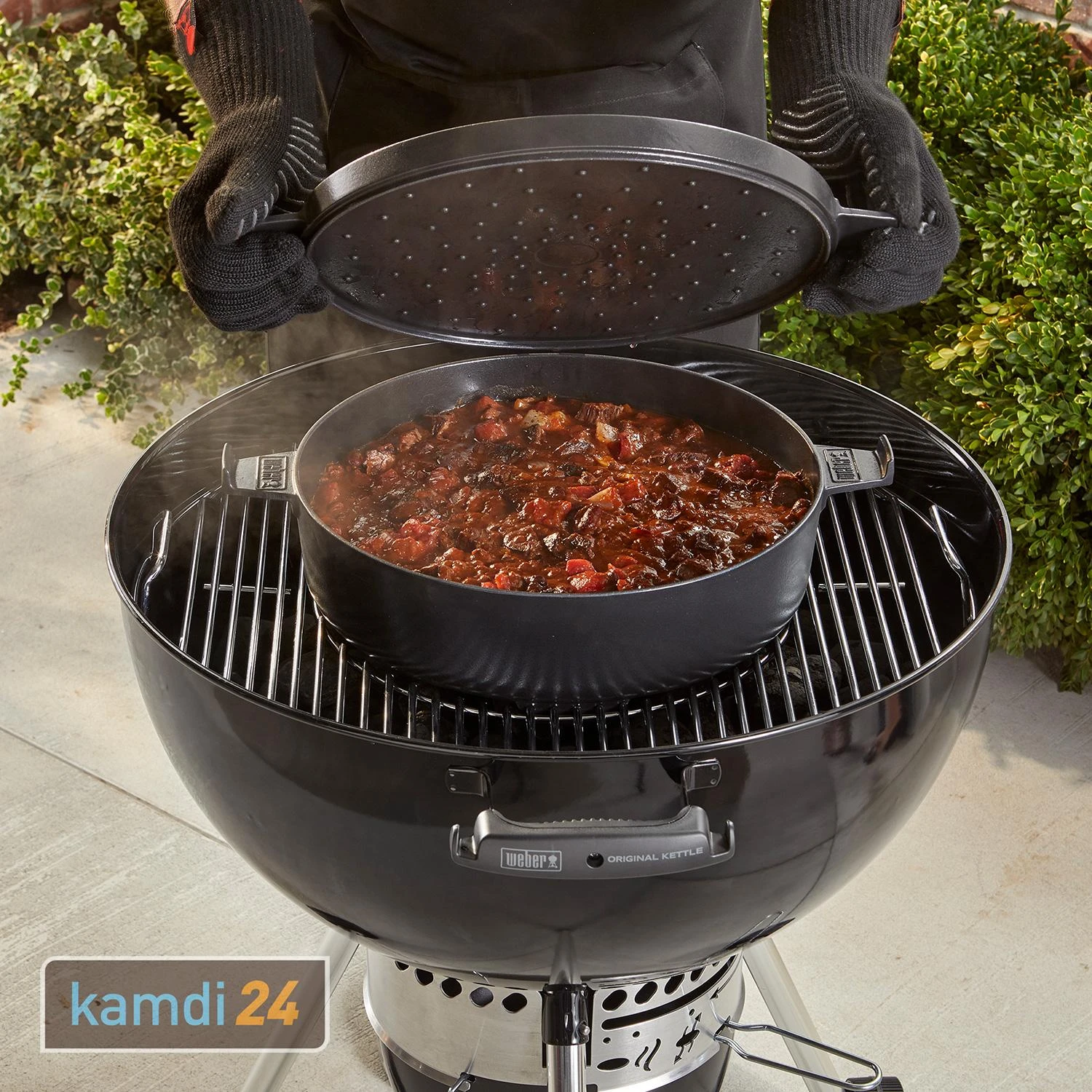 Weber CRAFTED 2-in-1 Dutch Oven 6,8 L Mit Pfanne 6 Weber CRAFTED 2-in-1 Dutch Oven 6,8 L Mit Pfanne – Bild 4