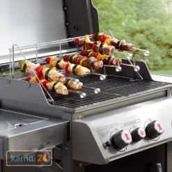Weber Elevations-Tiered-Grilling-System Edelstahl Mit Grillspießen -Küche Grill Laden weber elevations tiered grilling system edelstahl mit grillspiessen 25869 m 4