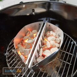 Weber Holzkohlekörbe Char-Basket 2er-Set -Küche Grill Laden weber holzkohlekoerbe char basket 2er set 25786 m 2