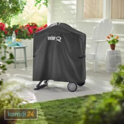 Weber Premium-Abdeckhaube Für Q-Grills Mit Rollwagen 100/1000/200/2000 -Küche Grill Laden weber premium abdeckhaube fuer q grills mit rollwagen 100 1000 200 2000 25688 m 2