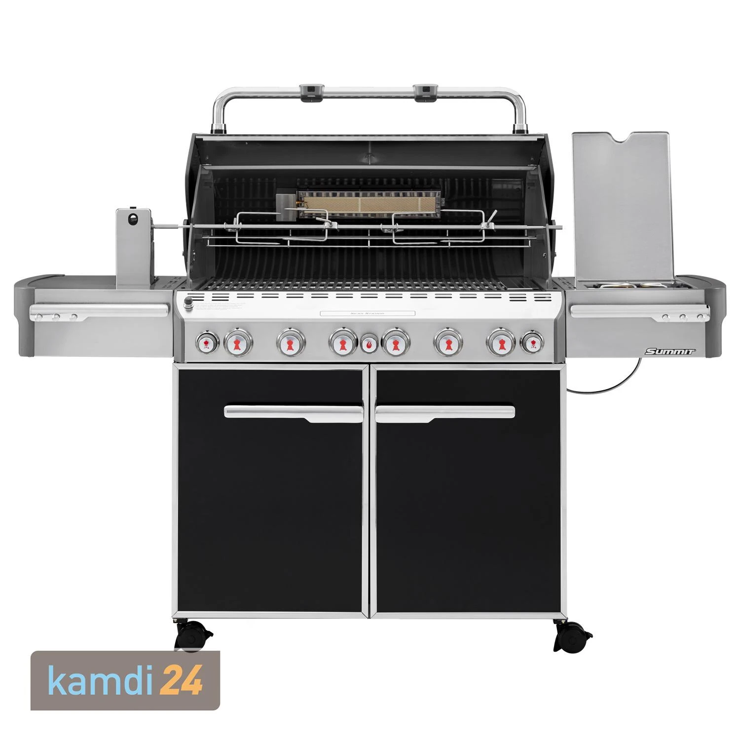 Weber Summit E-670 GBS Gas-Grillstation Schwarz 4 Weber Summit E-670 GBS Gas-Grillstation Schwarz – Bild 2