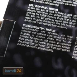 Yakiniku Gusseisenrost Mit Logo Für Keramik Grill Kamado M -Küche Grill Laden yakiniku gusseisenrost mit logo fuer keramik grill kamado m 22911 m 5