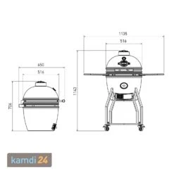 Yakiniku Keramik Grill Kamado M 16" Mit Gestell -Küche Grill Laden yakiniku keramik grill kamado m 16 mit gestell 20386 m 11