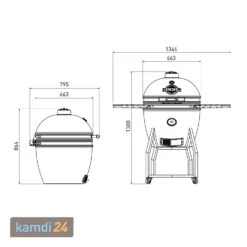 Yakiniku Keramik Grill Kamado XL 22" Mit Gestell Inkl. Pro-Set -Küche Grill Laden yakiniku keramik grill kamado xl 22 mit gestell inkl pro set 25670 m 11